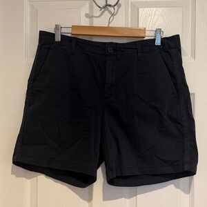 GAP Girlfriend Chino Shorts in Navy Blue